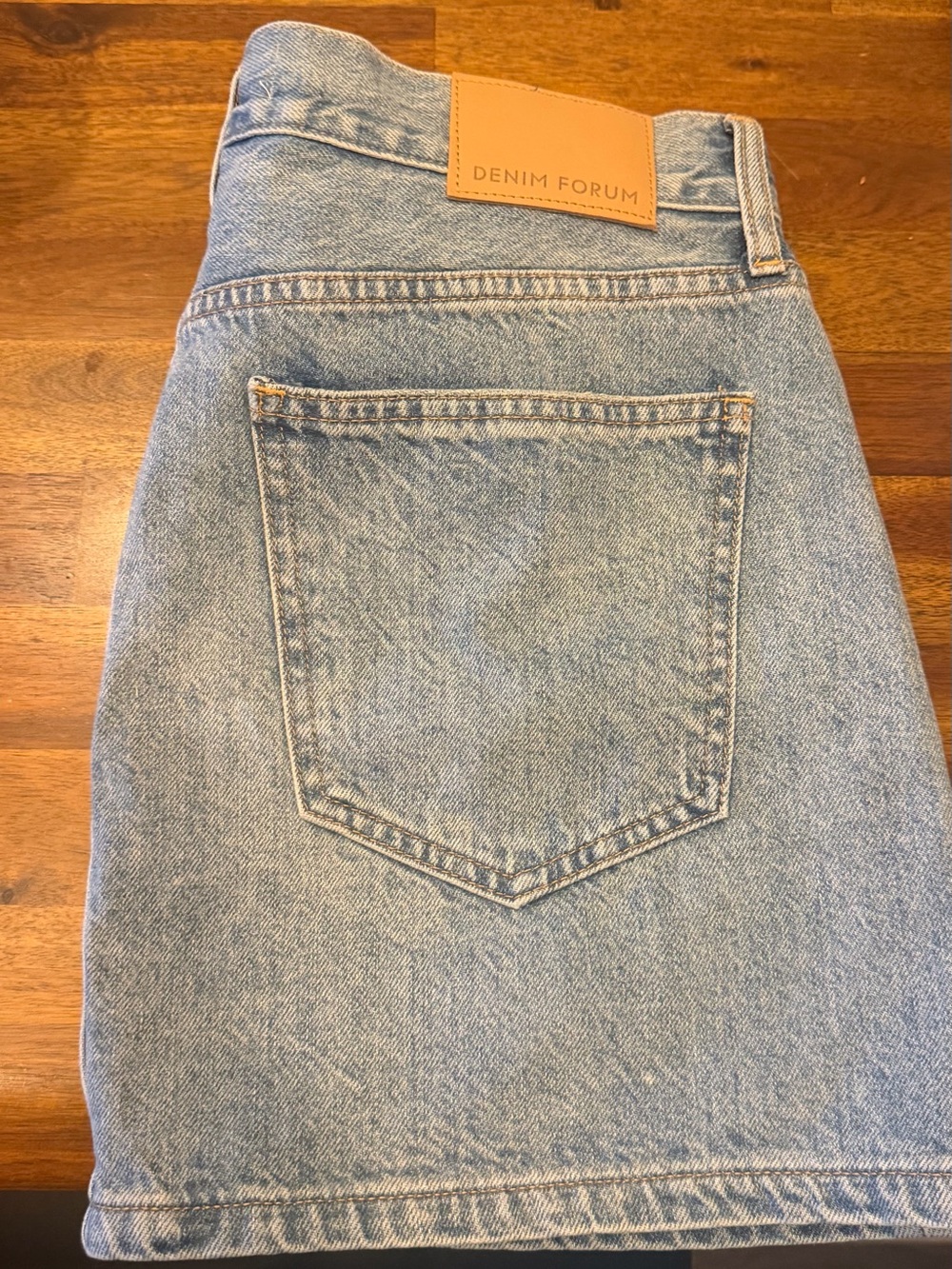 Denim Forum Light Blue Denim Mini Skirt